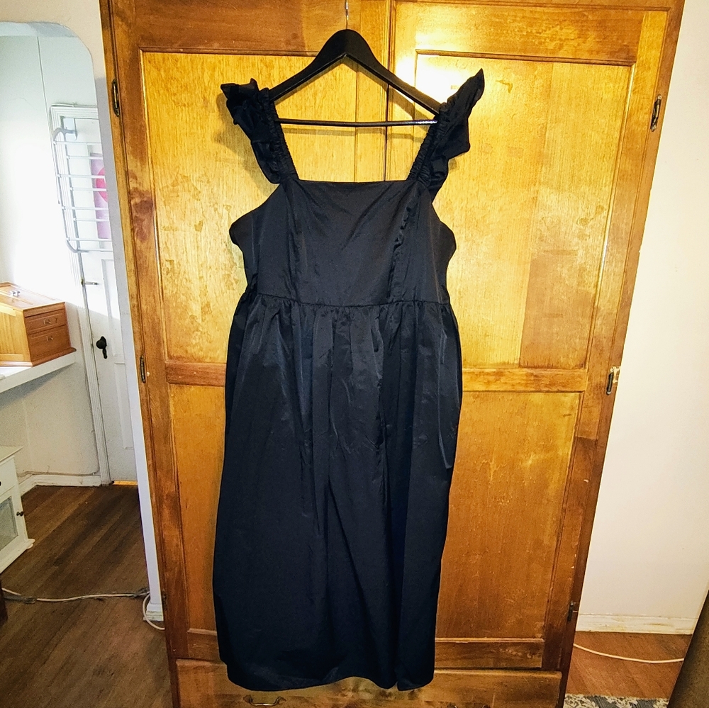 Eloquii Black Ruffled Dress